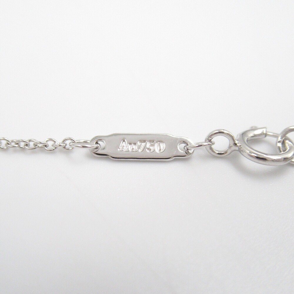 Tiffany Co T Smile Necklace White Gold Silver - Picture 5 of 6
